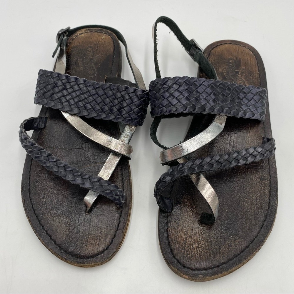Freebird by Steven Women's Braided Leather Sandal Shoes Size 36/U.S. 5